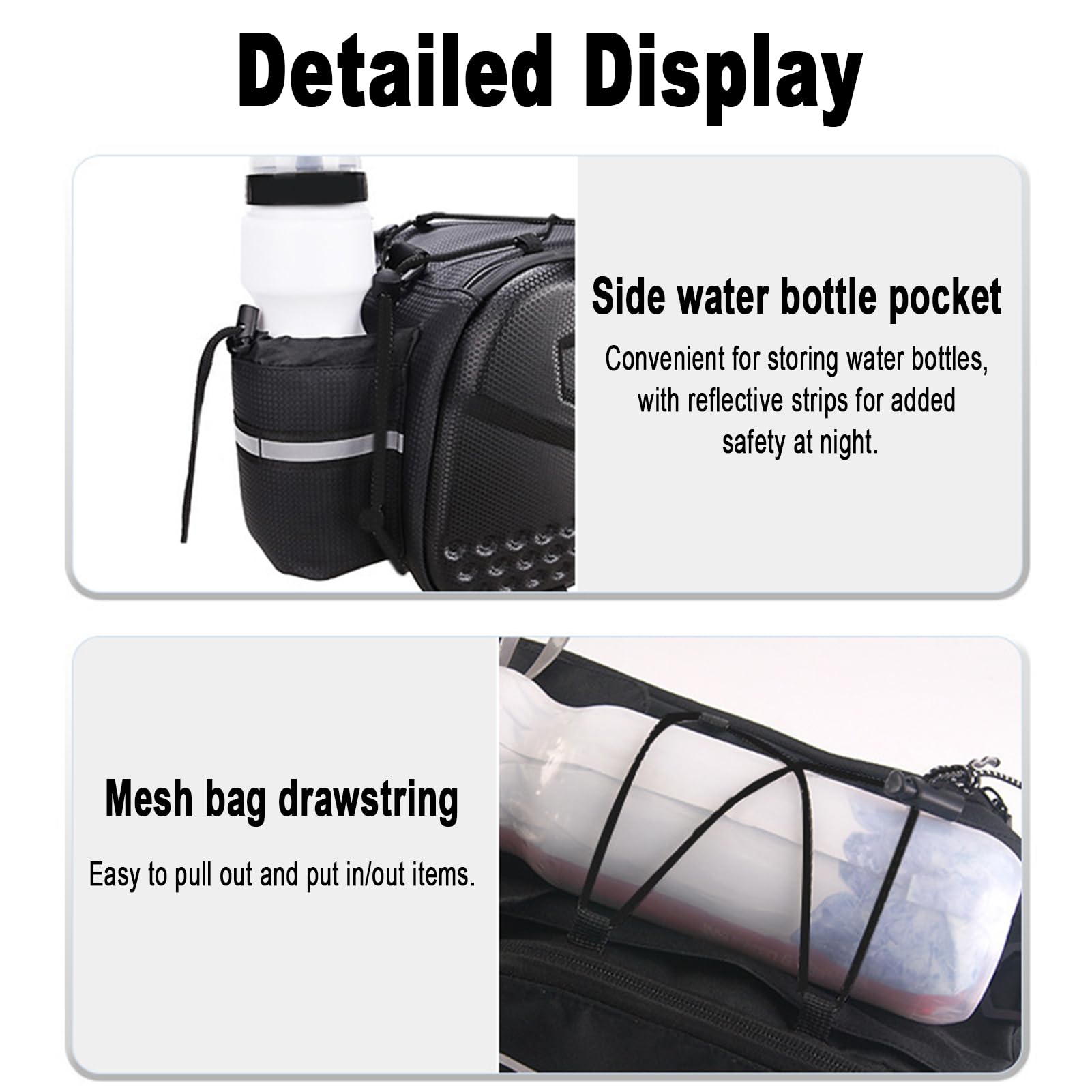 Borse Laterali Bicicletta Portapacchi Borse Telaio Resistente Telaio Biciclette Borsa Bicicletta A Sgancio Rapido Borsa Laterale Impermeabile E-bike, MTB, Bici Da Città