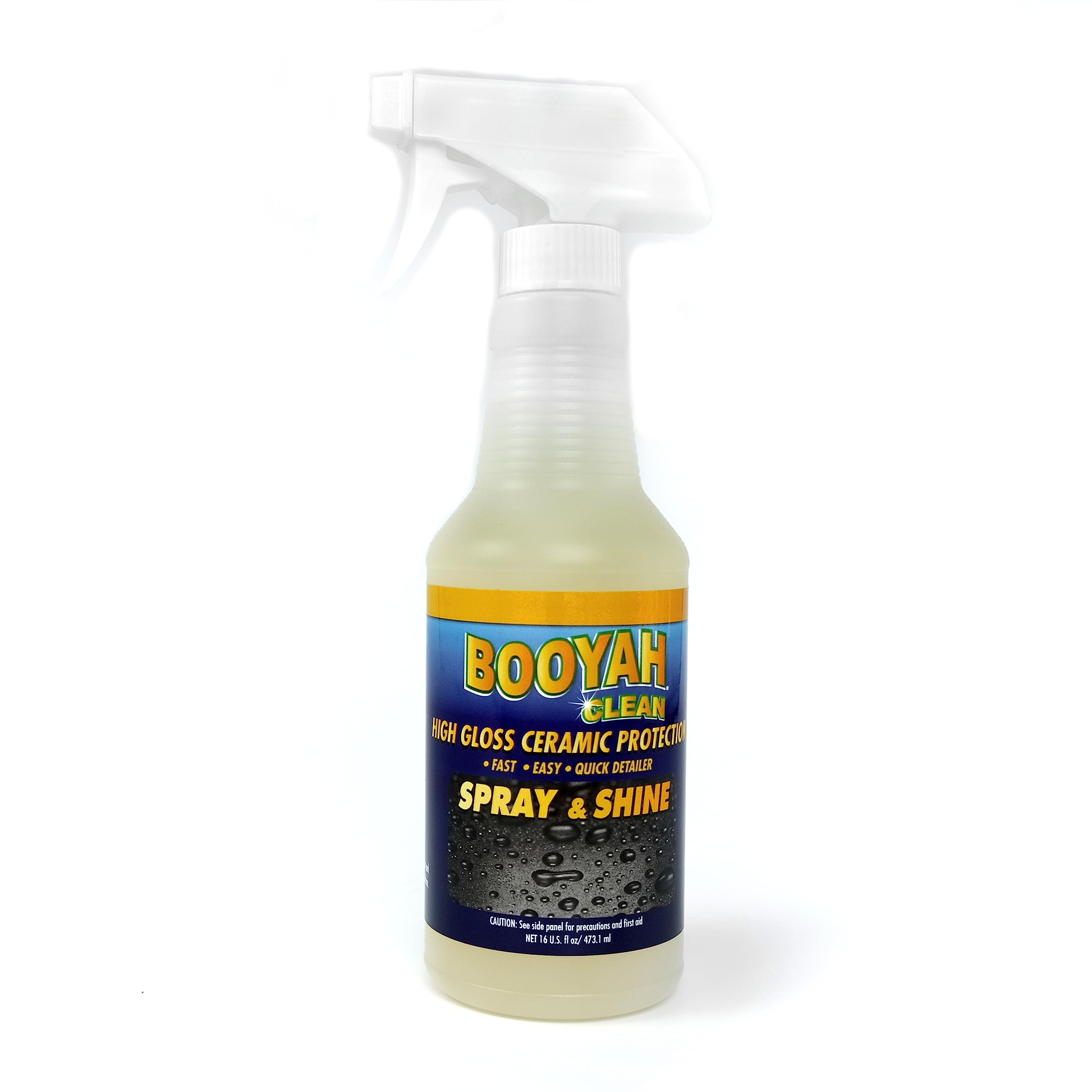 Booyah Clean Ceramic Spray & Shine – Helps Prevent Damage from Weathering and Produces Streak-Free High Gloss Protection – Great for Use on Boats, Automobiles, RVs, and Campers