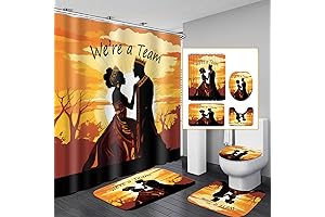African American Inspirational Shower Curtain Set