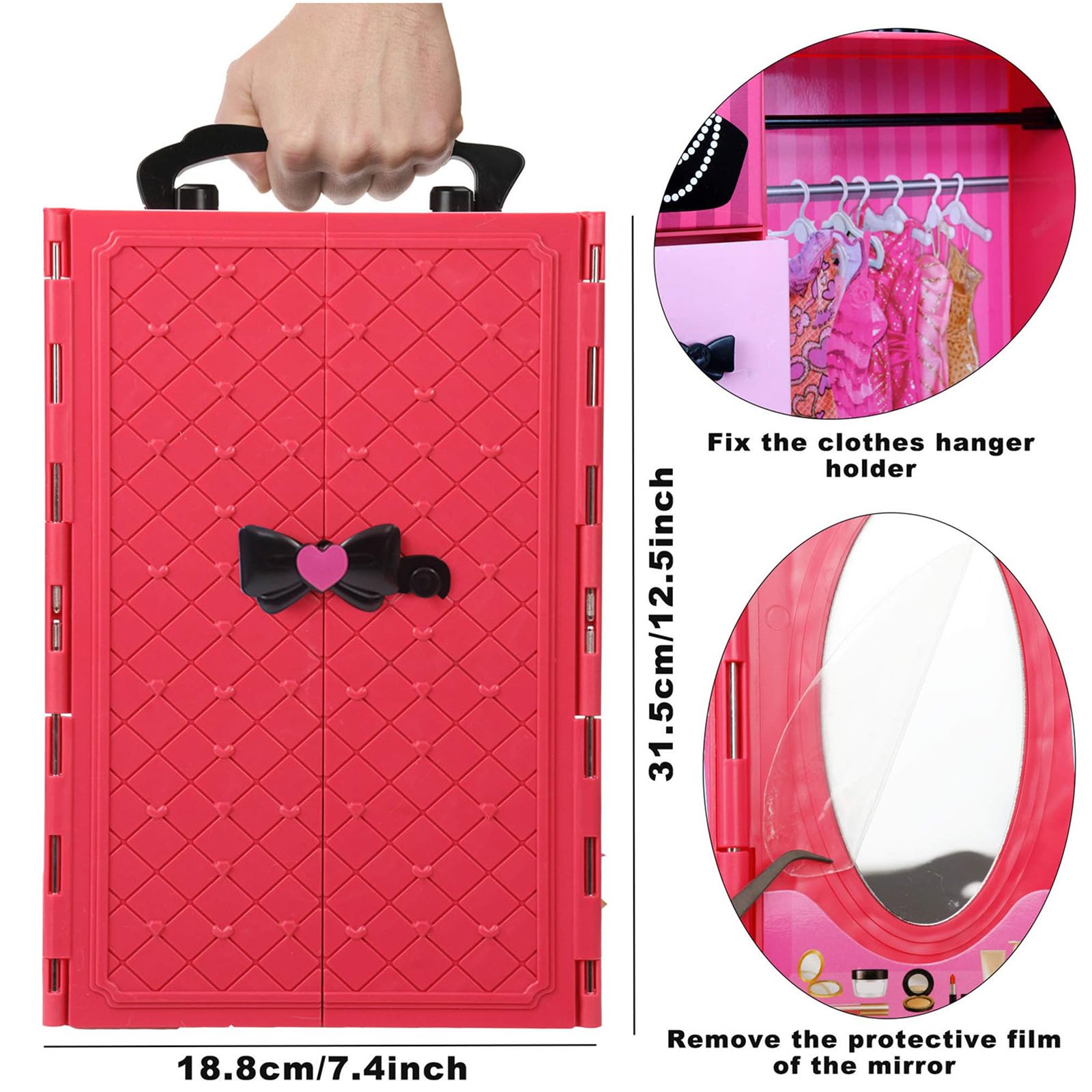 Armario para muñecas de 30 cm