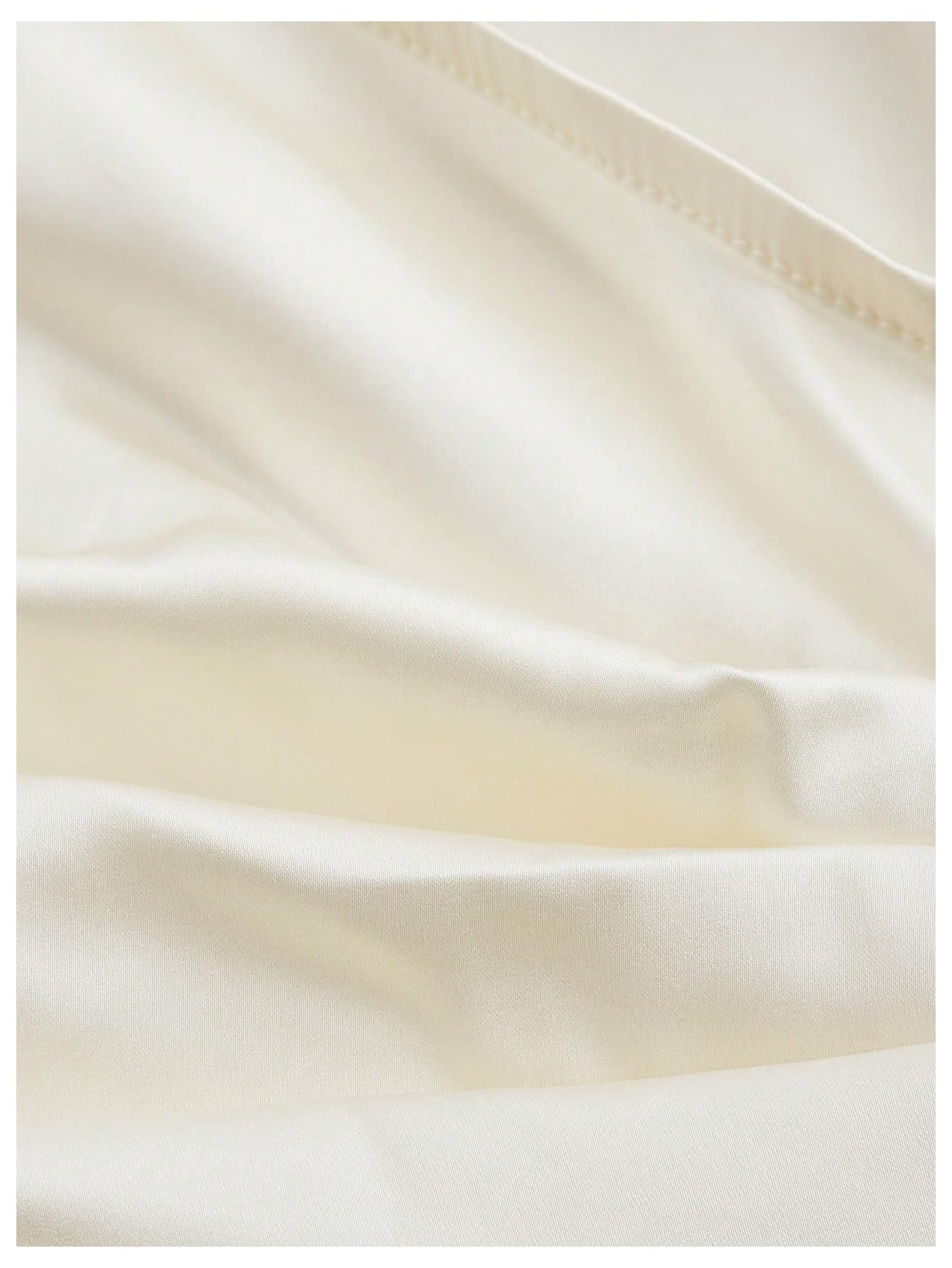 SOLY HUX Women's Lantern Long Sleeve Wrap Ruched Bow Tie Blouse Sweetheart Neck Satin Going Out Crop Tops