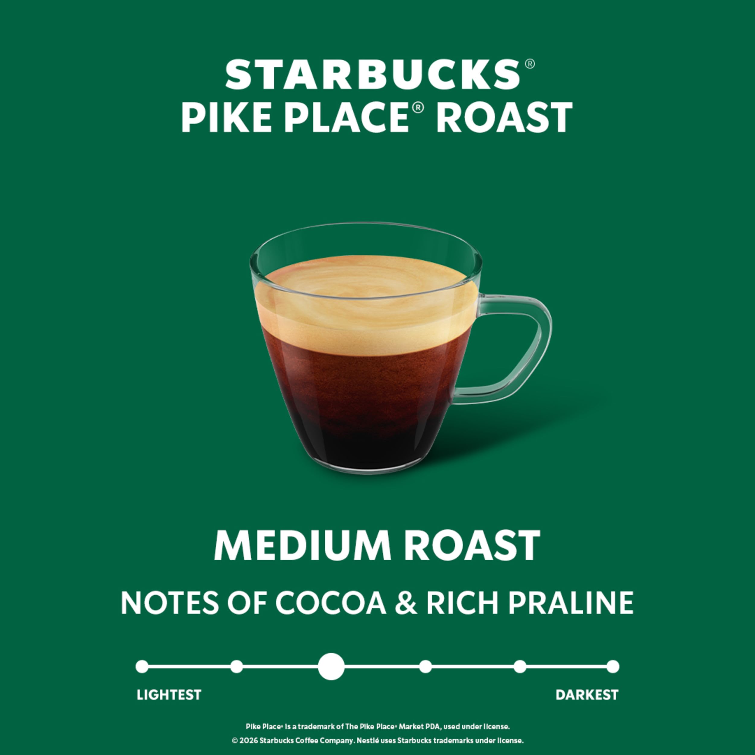 Starbucks by Nespresso, Pike Place Roast (50-count single serve capsules, compatible with Nespresso Original Line System)
