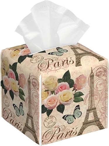 Miniatura 17 de Caja de pañuelos de fútbol americano en fuego y agua, soporte de caja de pañuelos de cuero, organizador de papel facial cuadrado, dispensador para