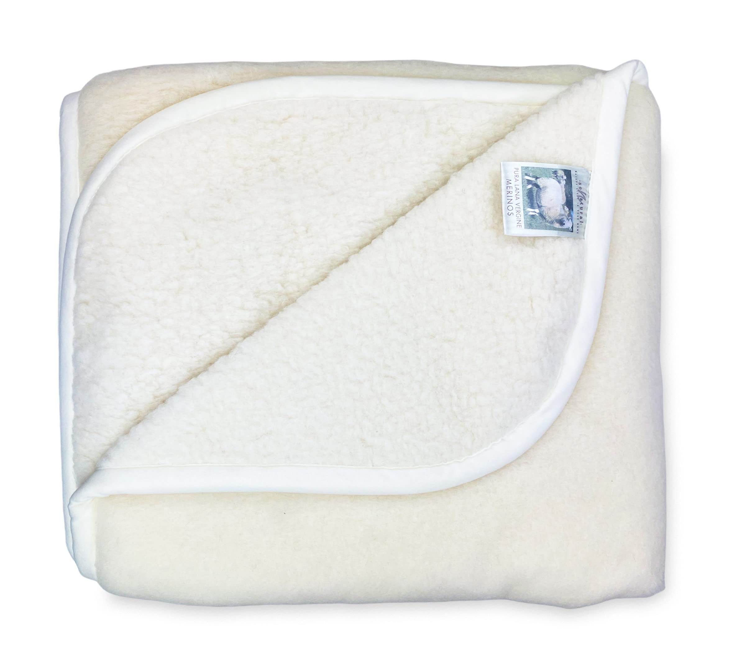 Tex family Coperta Mary in Vera Lana Merinos 1000 gr. Pura Lana Vergine - 2 PIAZZE - Cm. 250x230