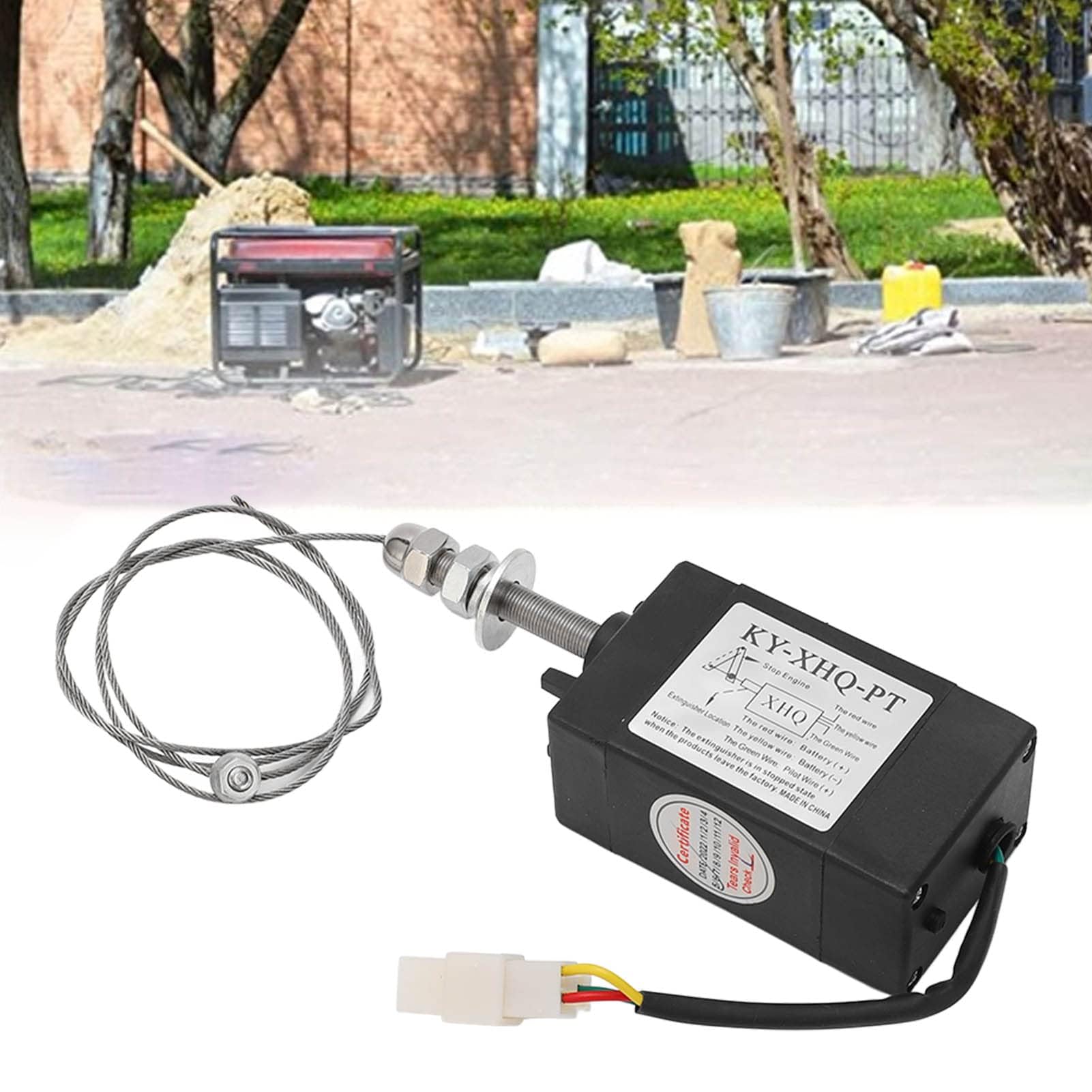 Válvula de solenoide de parada de motor diésel Válvula de solenoide de apagado Válvula de solenoide de generador diésel de repuesto Apagado NC 12V