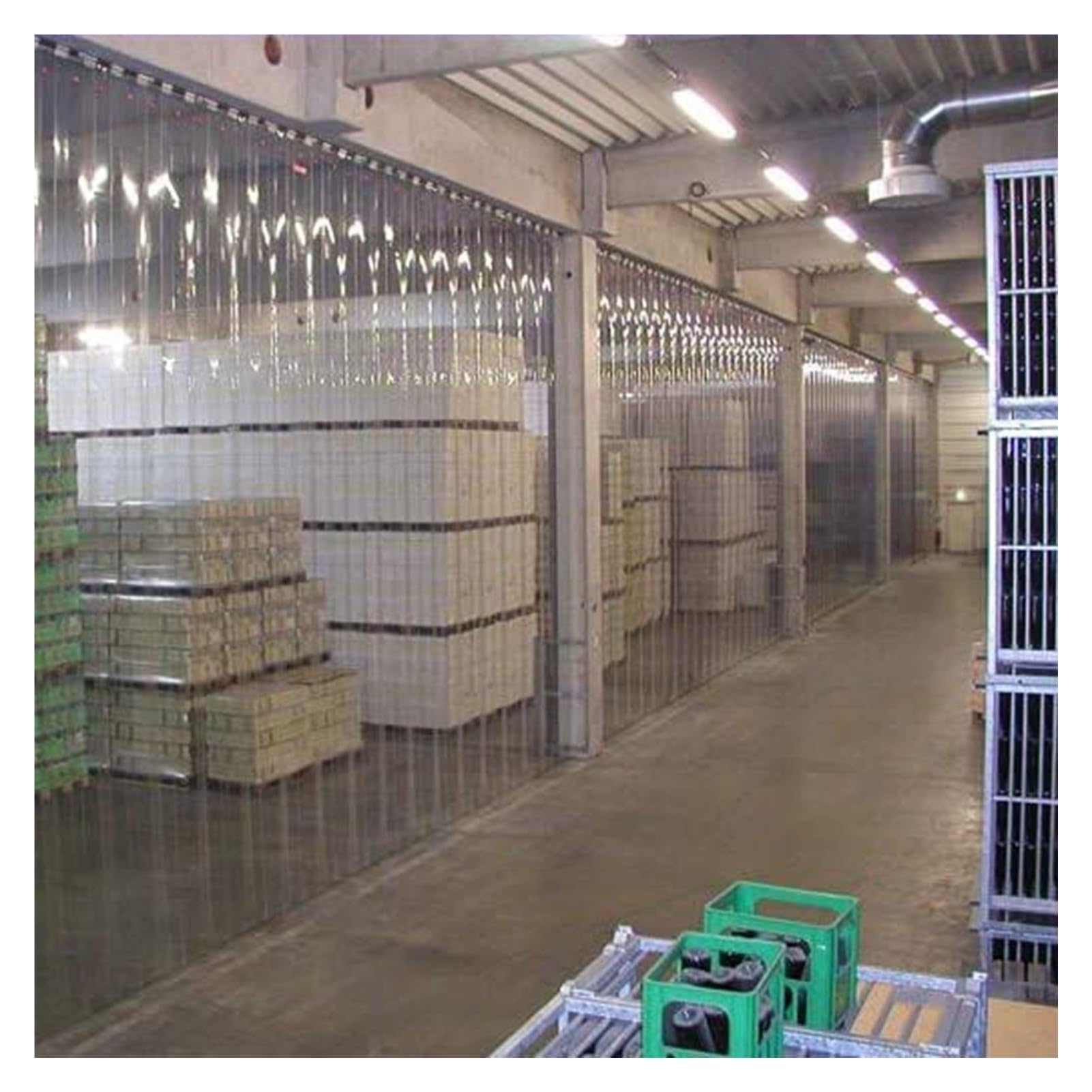 Kit de cortina de PVC transparente para puerta de almacén, garaje, balcón, pérgola, persianas impermeables, 180 x 210 cm