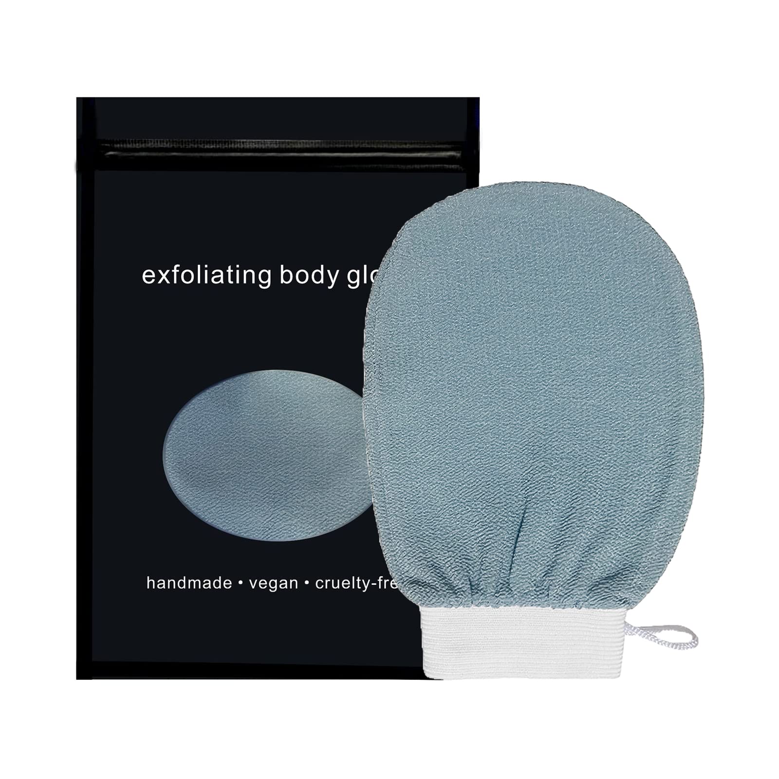 Shower Gloves, Exfoliating Glove, Scrub Gloves, Exfoliating Bath Glove, Exfoliating Mitt, Special Body Scrubber for Removes Dead Skin without Damaging the Skin (blue)