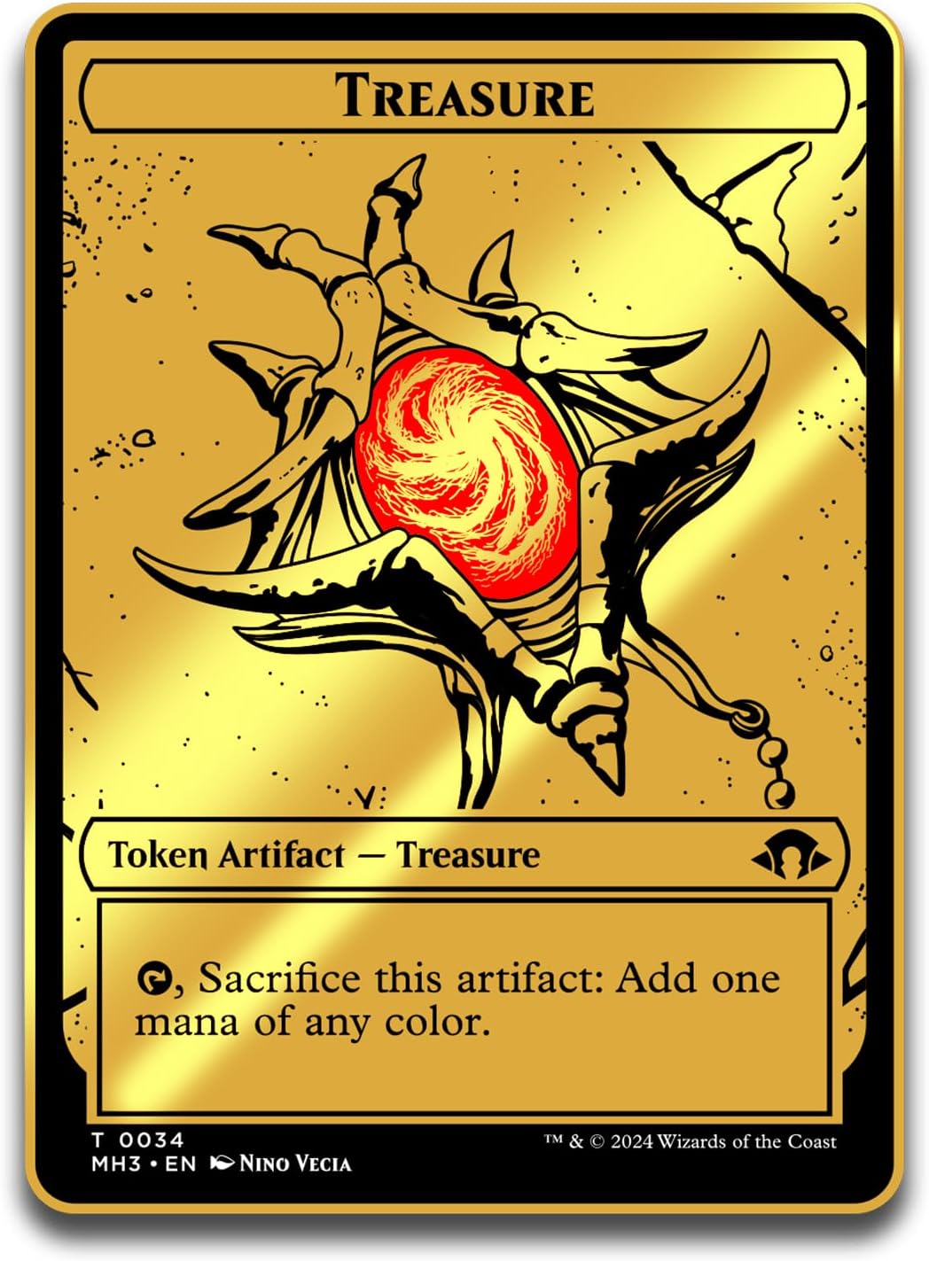 Amazon.com: Magic The Gathering Modern Horizons 3 Treasure Token ...