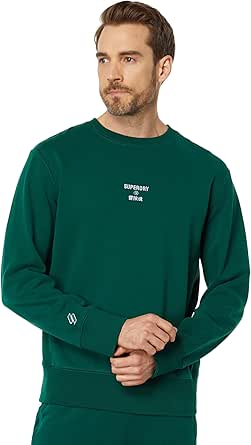 mens Vintage Classic Crew Sweatshirt in Surplus Goods Olive