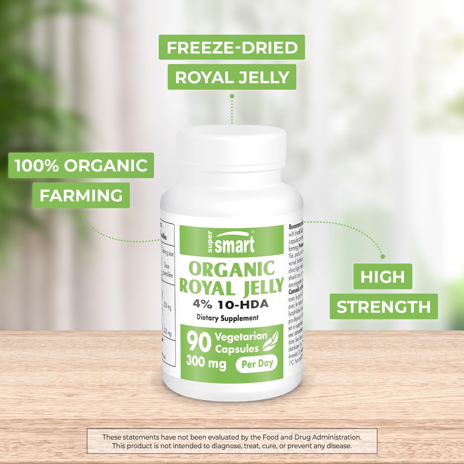 Amazon.com: SuperSmart - Organic Royal Jelly 300mg per Day (High 