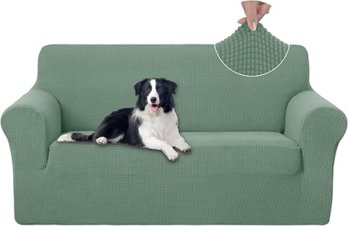 Miniatura 259 de U-NICE HOME Funda elástica para sofá de 2 plazas, funda protectora de muebles para sofá de 2 plazas, apta para mascotas (sofá biplaza, beige)