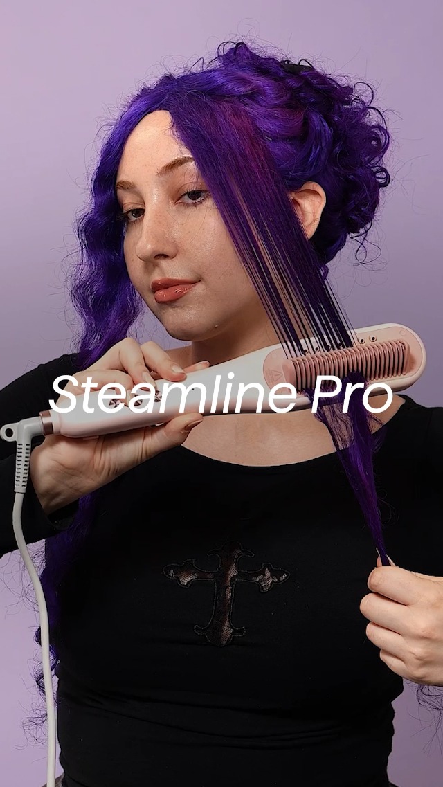 Amazon.com : Wavytalk Pro Steam Hair Straightener Brush, Steamline