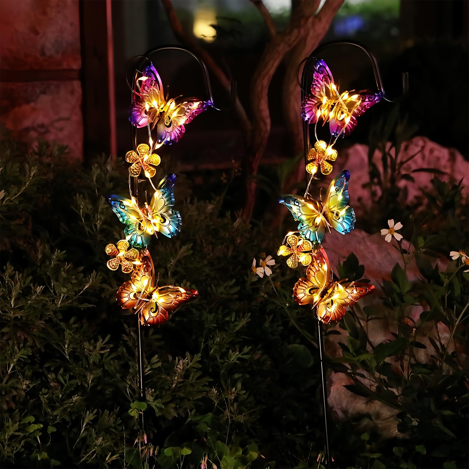 Lámparas solares de jardín para iluminar zonas oscuras y decorar el césped exterior 8