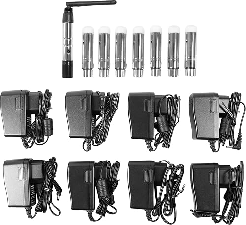 Controller DMX wireless, trasmettitore DMX512 con 7 ricev…