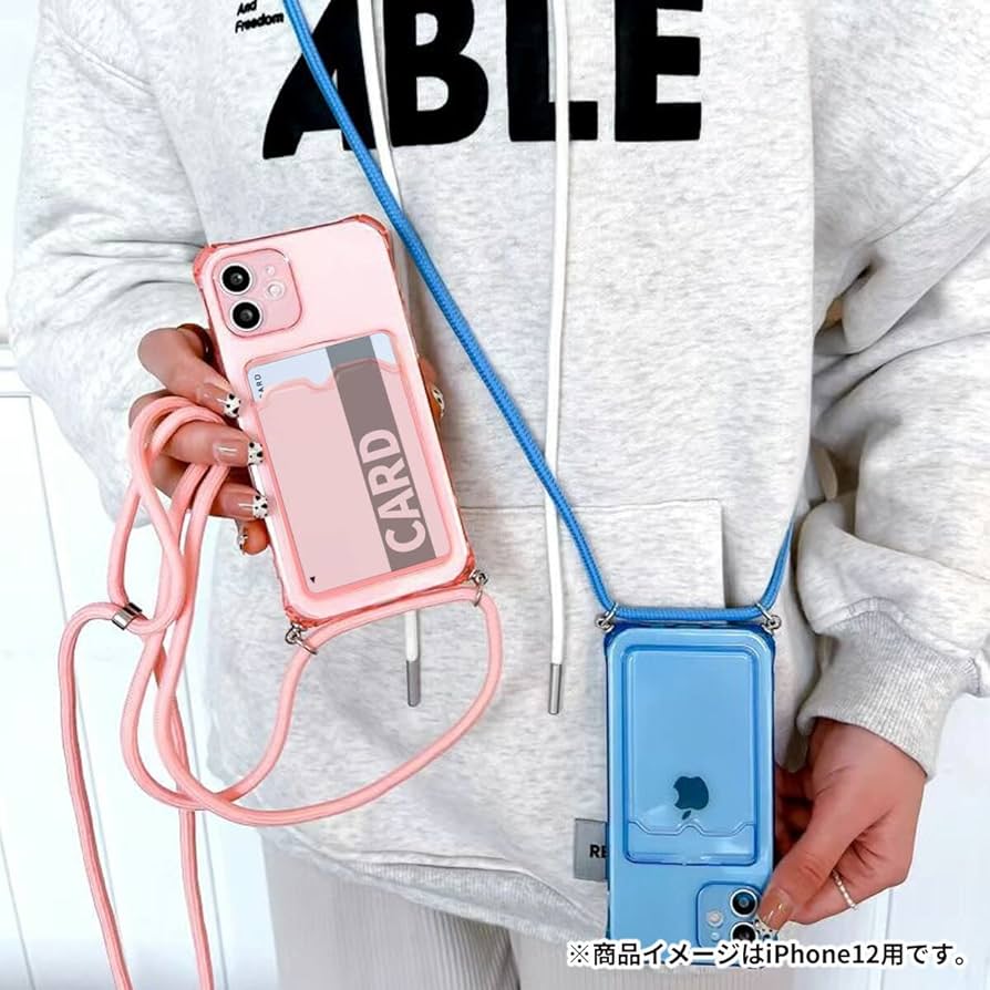iphone12mini128GBブルーSIMフリー背面ポケットクリアケース付き