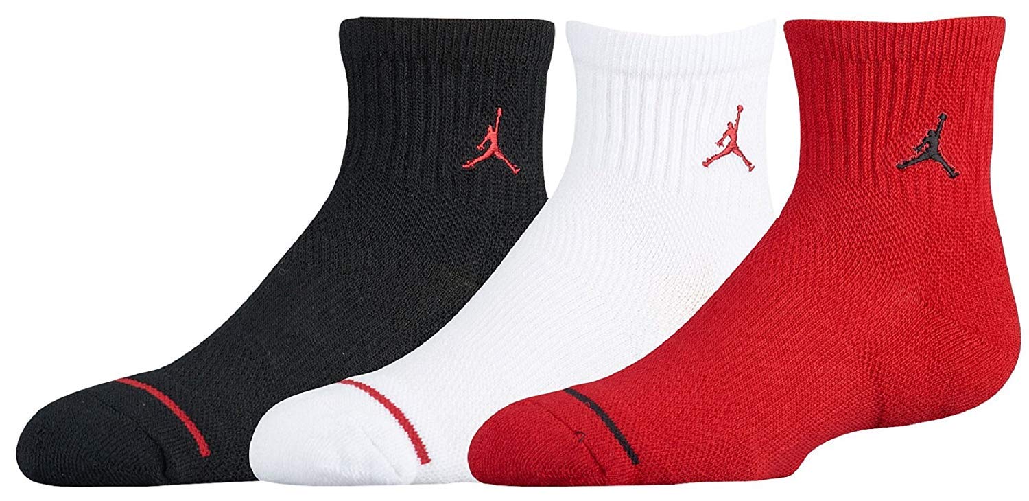 Jordan Jumpman Quarter Calzini per bambini Gym Red 7/​9 anni