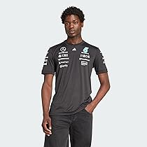 Adidas Uomo Mercedes – AMG Petronas Formula One Team Driver Jersey Black Men, Black, White, XS