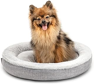 Round Dog Bed, Dog Cushion, Dog Sofa, Cat Bed, Doughnut Design, Choice of Sizes and Colours product image
