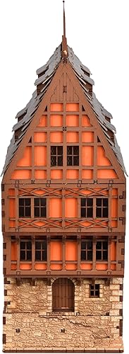 Miniatura 5 de Cooper Rowhouse Kit de construcción de madera para adolescentes y adultos, adecuado para jugar con la familia - Realista