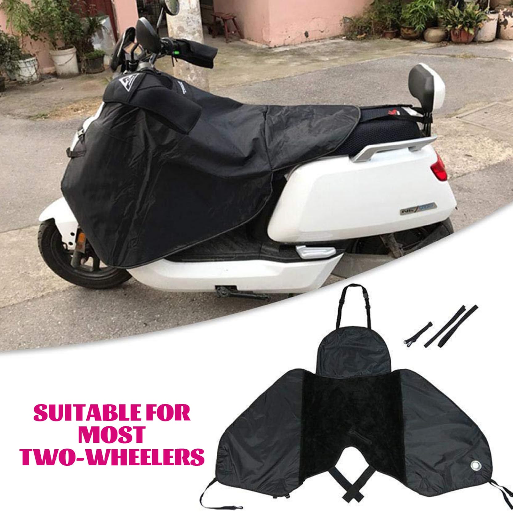 Bouclier Thermique de, Couverture de Jambe de Scooter en Tissu Oxford.