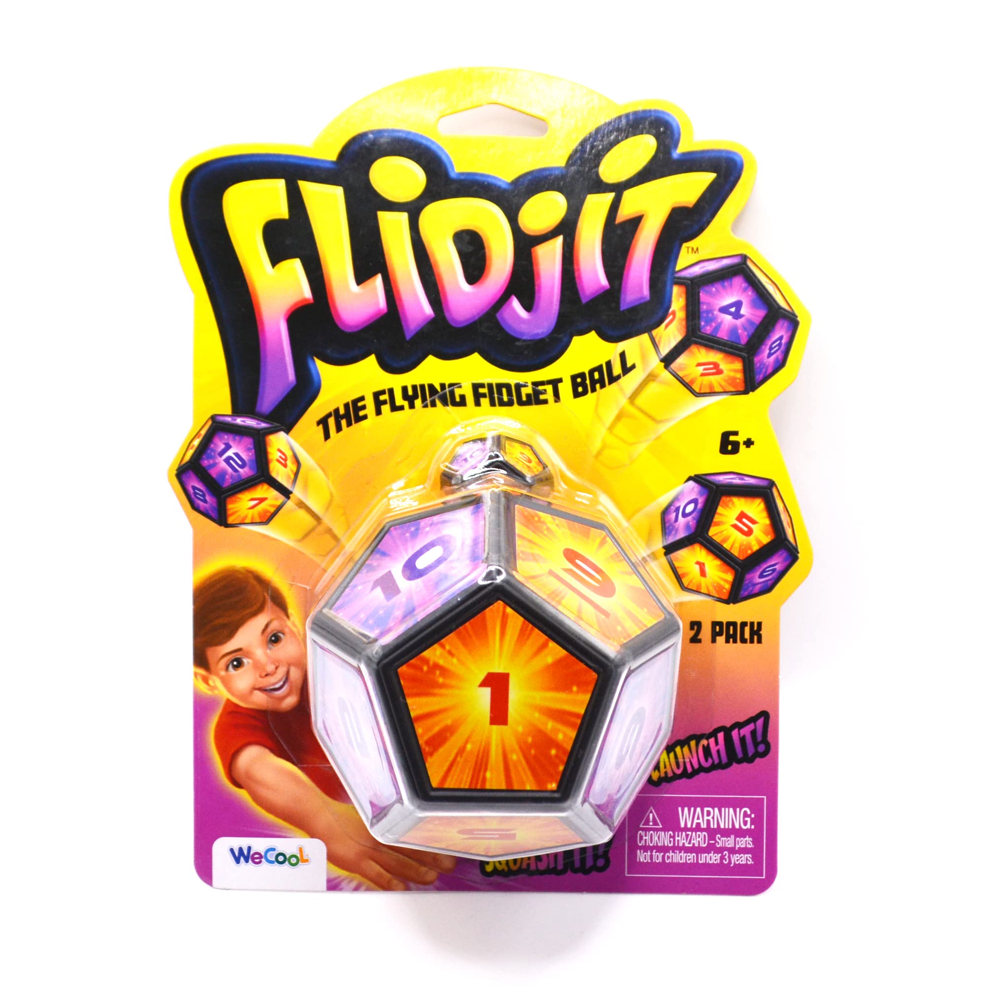 FLIDJIT Ball The Flying Fidget Ball | Big and Mini 2 Pack | Fidget Game | Ages 4+