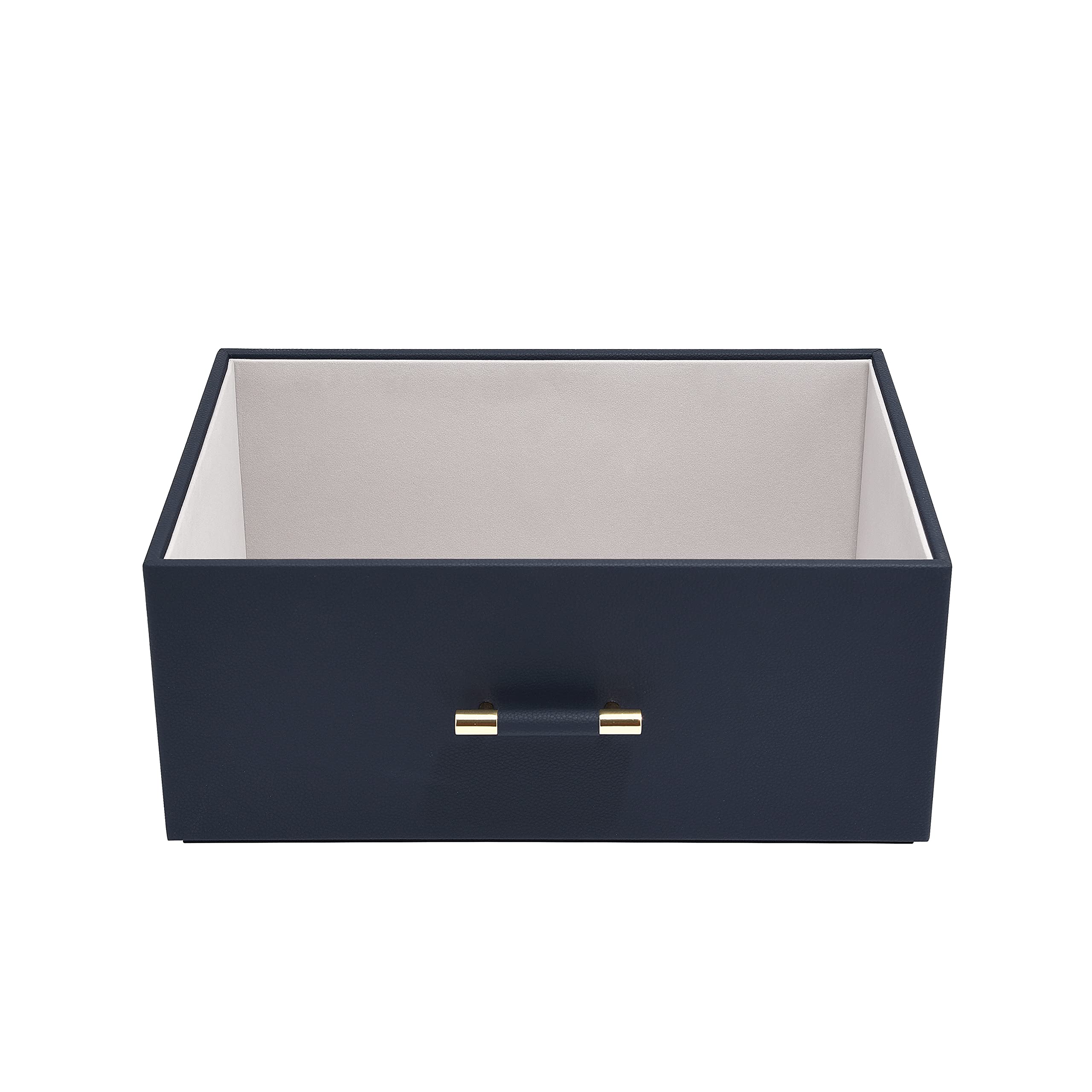 Stackers Navy Pebble Storage Box with Handle