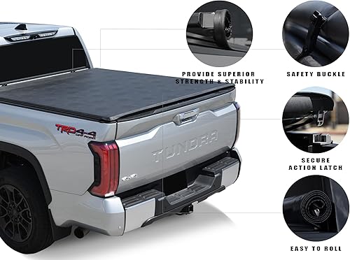 Miniatura 4 de Armordillo USA 8701805 CoveRex SR Series - Cubierta tonneau enrollable suave para caja de camioneta Ford Ranger 1983-2011  Mazda Serie B 1994-2010
