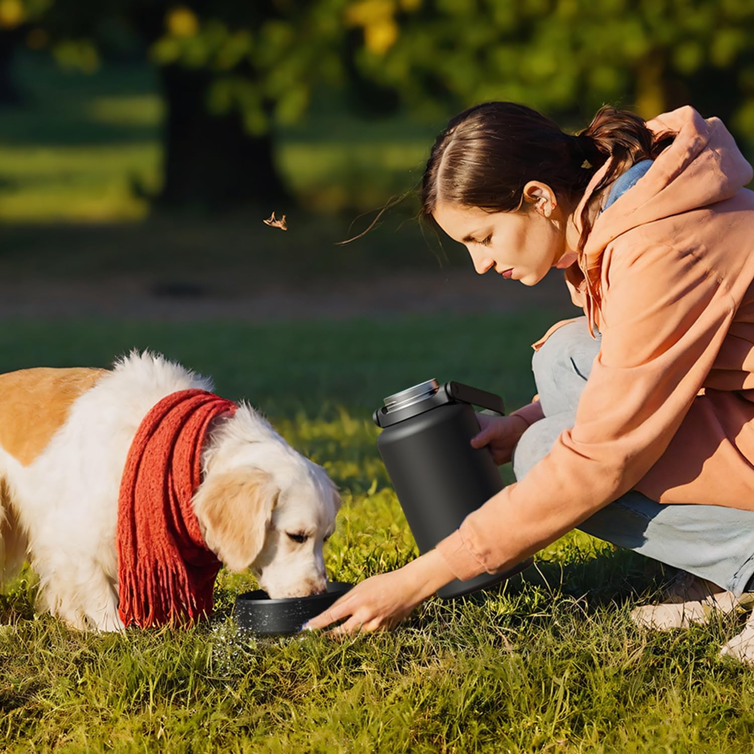 64oz Insulated Magnetic Water Bottle - Stainless Steel Vacuum Flask with MagSafe Compatible Phone Holder Keeps Drinks Cold for 24 Hours Water Jug for Gym and Outdoor Activities(Balck) - Image 6