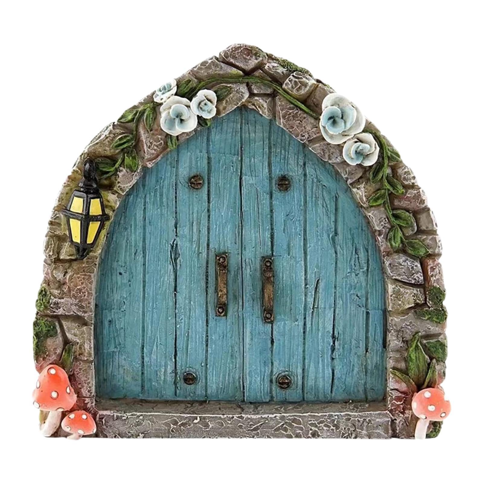 Mini Fairy Garden Door 2D Outdoor Decor for Courtyards Courtyard Restaurants|Home & Garden|Yard, Garden & Outdoor Living|Garden Dacor> Statues & Lawn Ornaments-image-12