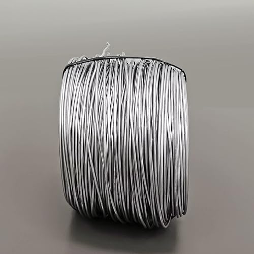 Miniatura 3 de FixtureDisplays Alambre galvanizado calibre 20 (116 pulgadas, 0.063 in), alambre galvanizado de 328 pies (328.1 ft), alambre de pasatiempo, alambre