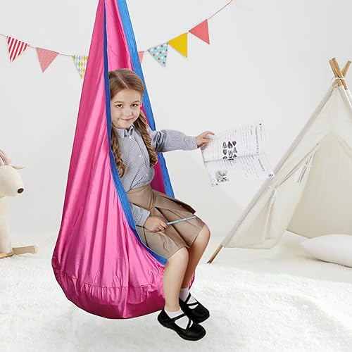Miniatura 78 de Columpio sensorial para niños, terapia de alegría sensorial duradera, terapia colgante para interiores y exteriores, hamaca para niños, adolescentes