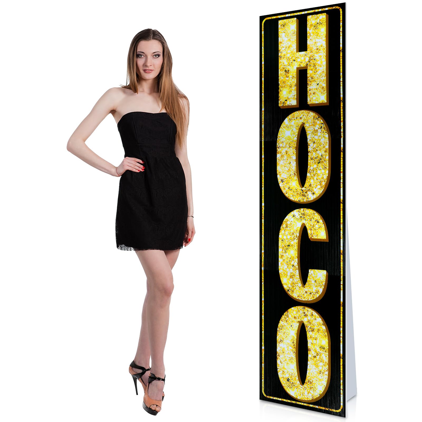 Découpe en carton pour porche et fête dansante de lycée avec la silhouette Weysat Hoco