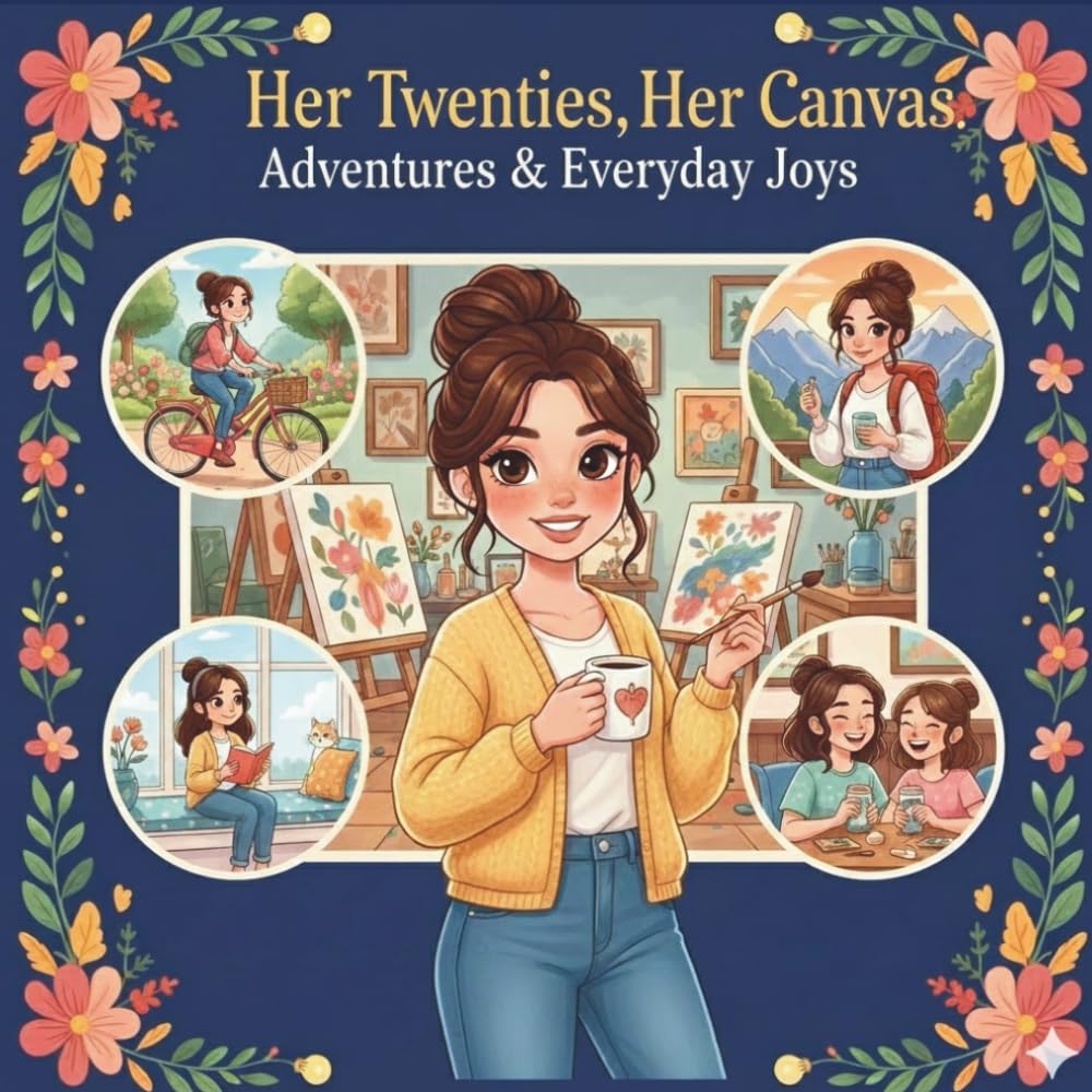 HER TWENTIES, HER CANVAS: A Relaxing Coloring Book for Young Women: Explore Everyday Joys, Creative Pursuits, daily routine, and Vibrant Adventures.