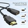 Cable Extensor HDMI 0.9m, Paquete de 2, Cable Extensor HDMI de Alta Velocidad Macho a Hembra 1080P para HDTV, Monitor, PC, Laptop, Proyector 5