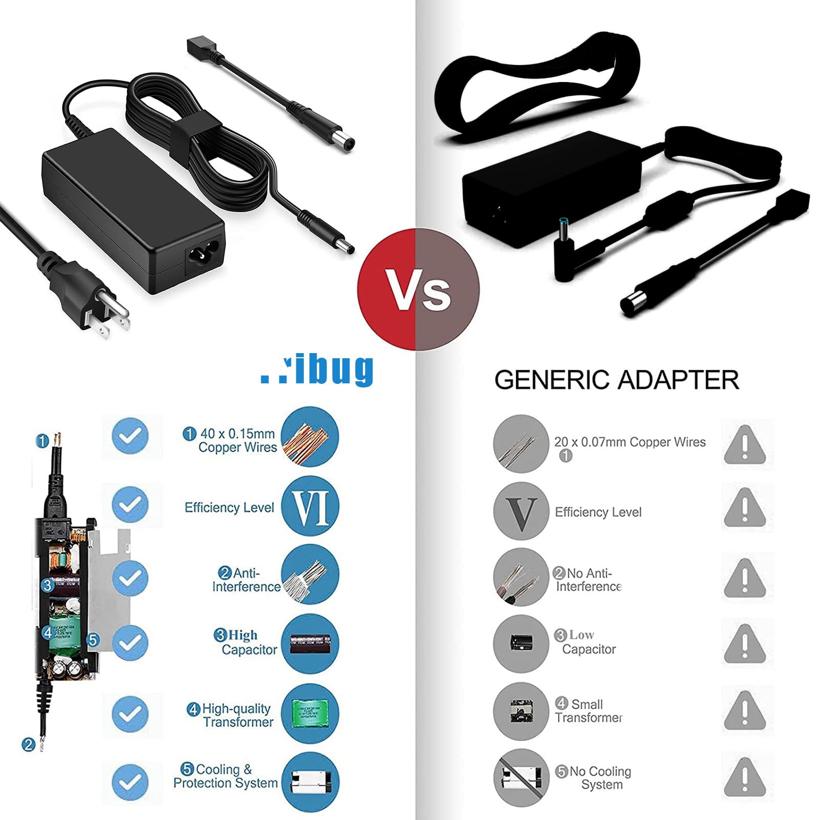 Dell Inspiron 17 3000 charger 4.5 pin / Dell Inspiron 17 3000 laptop charger / Dell Inspiron 17 3000 power cable