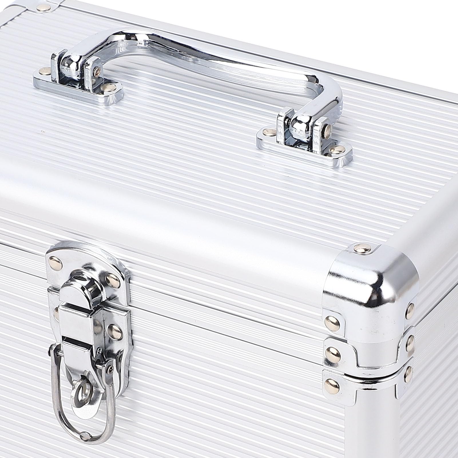 Fockety Scatola porta CD, custodia porta CD/DVD a 6 scomparti, organizza fino a 6 CD o DVD, organizer portatile per dischi, scatola porta DVD per casa, ufficio, auto