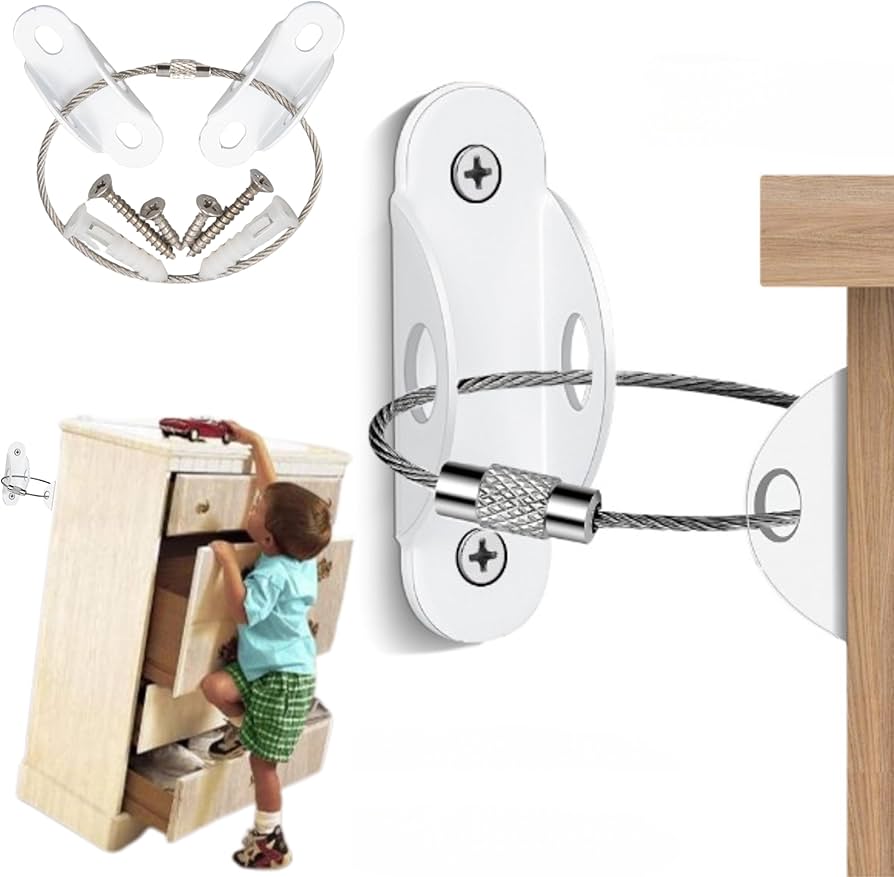 Amazon｜XPデザイン 転倒防止家具ブラケット ワイヤー式 耐震金具
