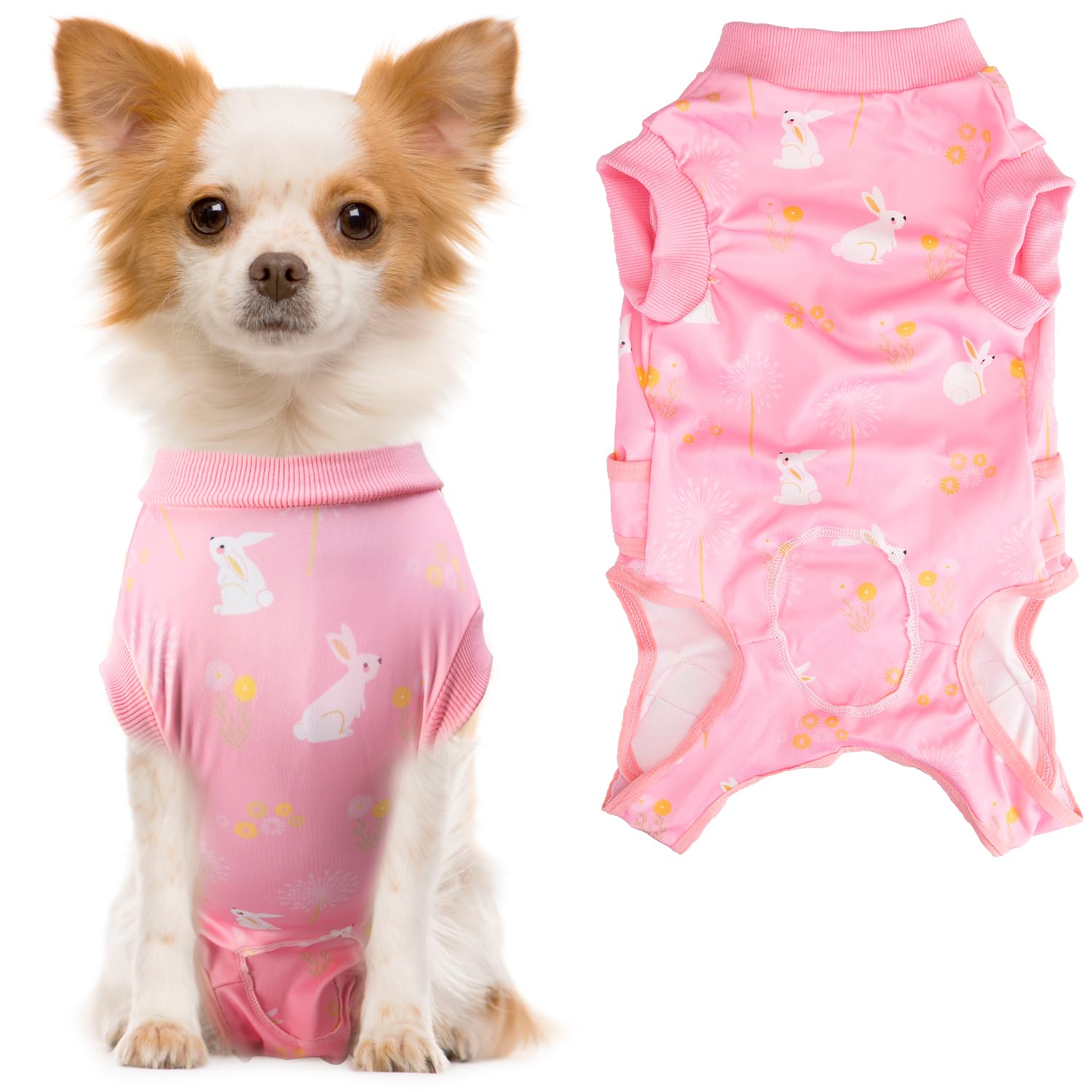 SlowTon Dog Surgery Recovery Suit, Anti-Licking Puppy Medical Onesie with Zipper, Surgical Bodysuit Abdominal Wounds Protector, Professional Cone Collar Alternative for Female and Male Dog โ image 1