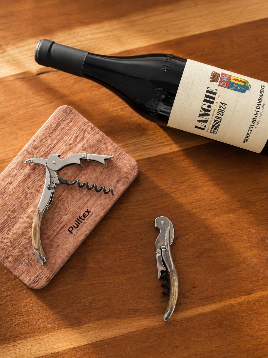Pulltex Pulltaps Rosewood Toledo - Sacacorchos con funda de piel