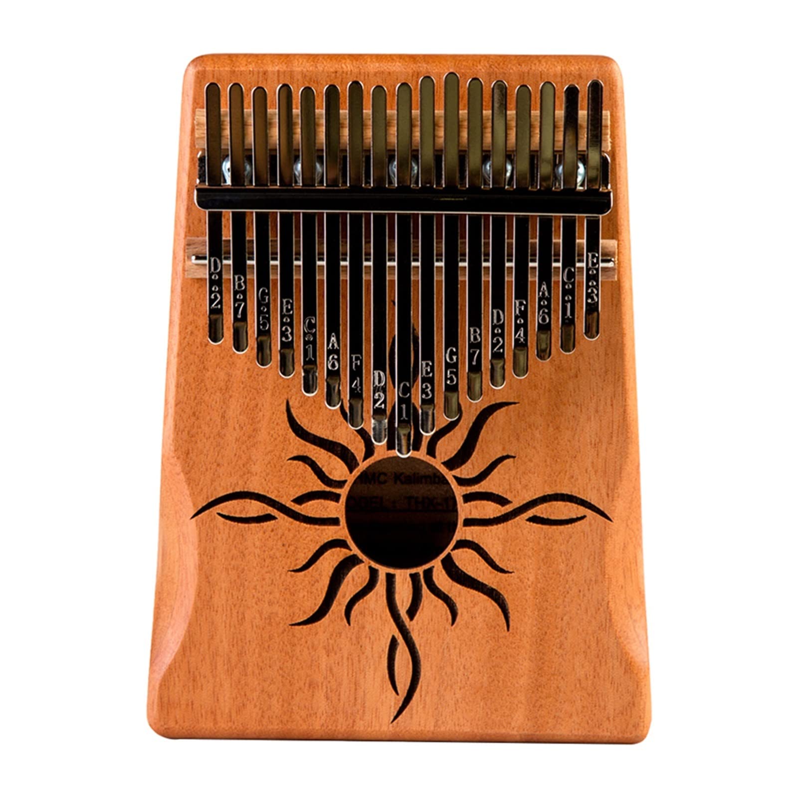 Kalimba 17 Tasten Kalimba Daumenklavier Finger Massivholzkörper Tastatur Musikinstrument