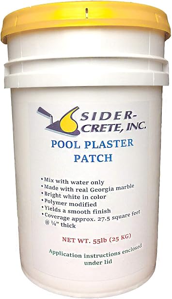 Sider Pool Plaster Patch White- 55 lb - Bonus 5 lb Added for the Same