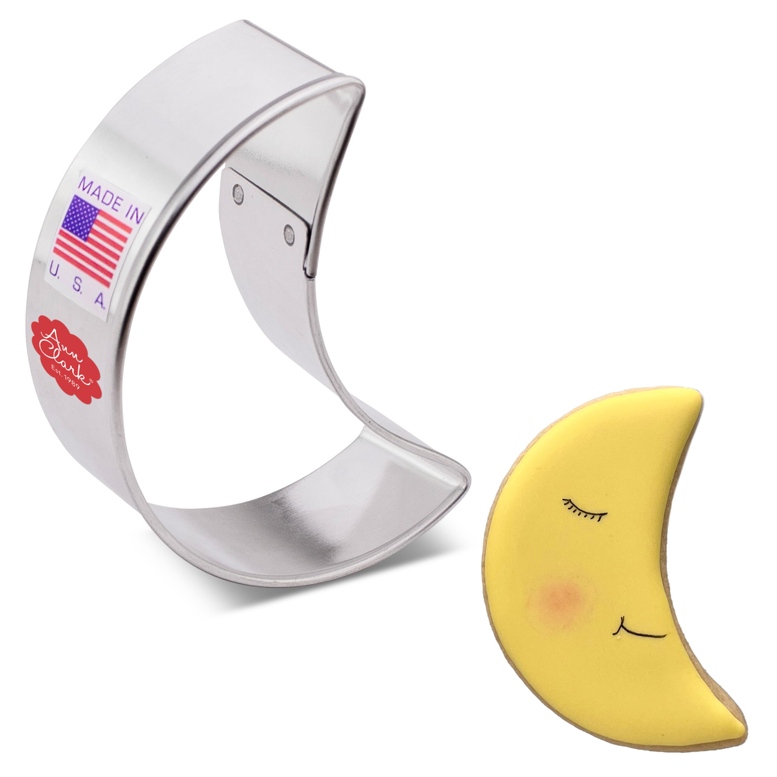 Ann Clark Cookie Cutters Crescent Moon Cookie Cutter, 7.6 cm