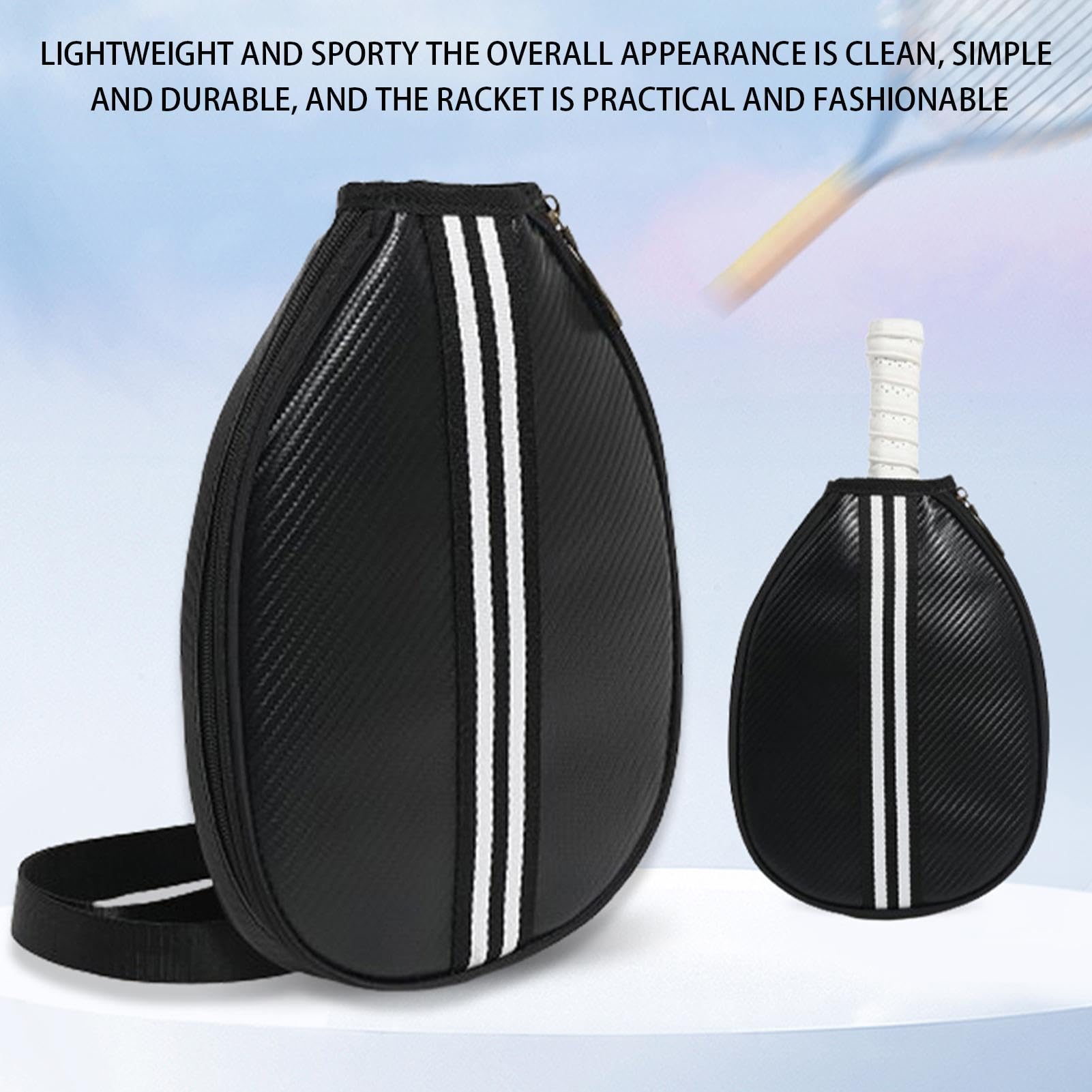 Housse pour Raquette de Pickleball – Housse de Protection pour Raquette de Pickleball | Sac de Rangement pour pagaie de Pickleball avec épaule Unique pour éviter Les Rayures et Les Bosses