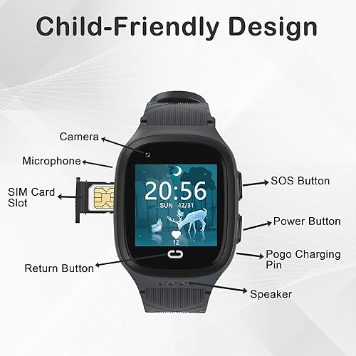 Miniatura 7 de Reloj inteligente para niños, relojes inteligentes para niños y niñas con pantalla táctil HD de 16 juegos, reproductor de música, cámara, reloj