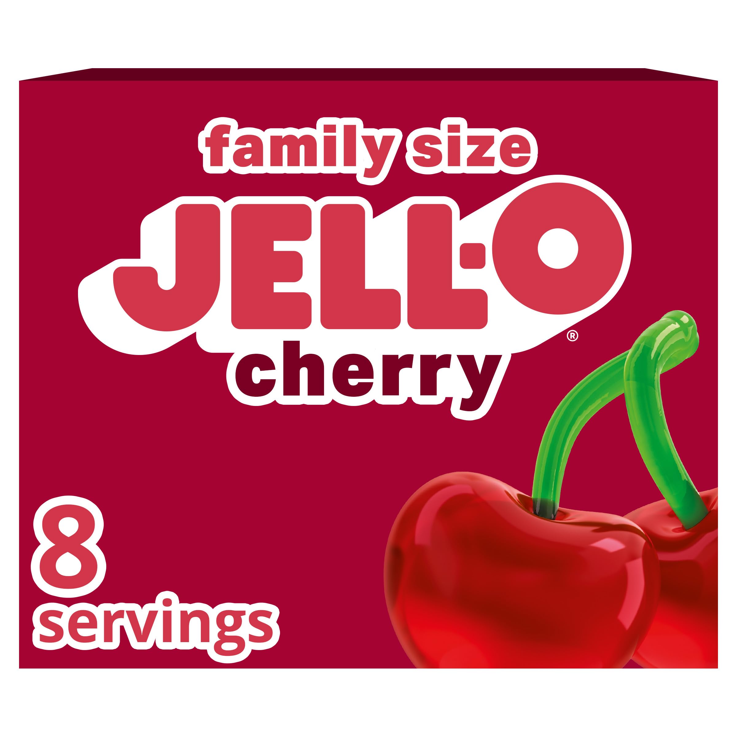 Jell-O Cherry / 6 Ounce (Pack of 1) / Red Gelatin