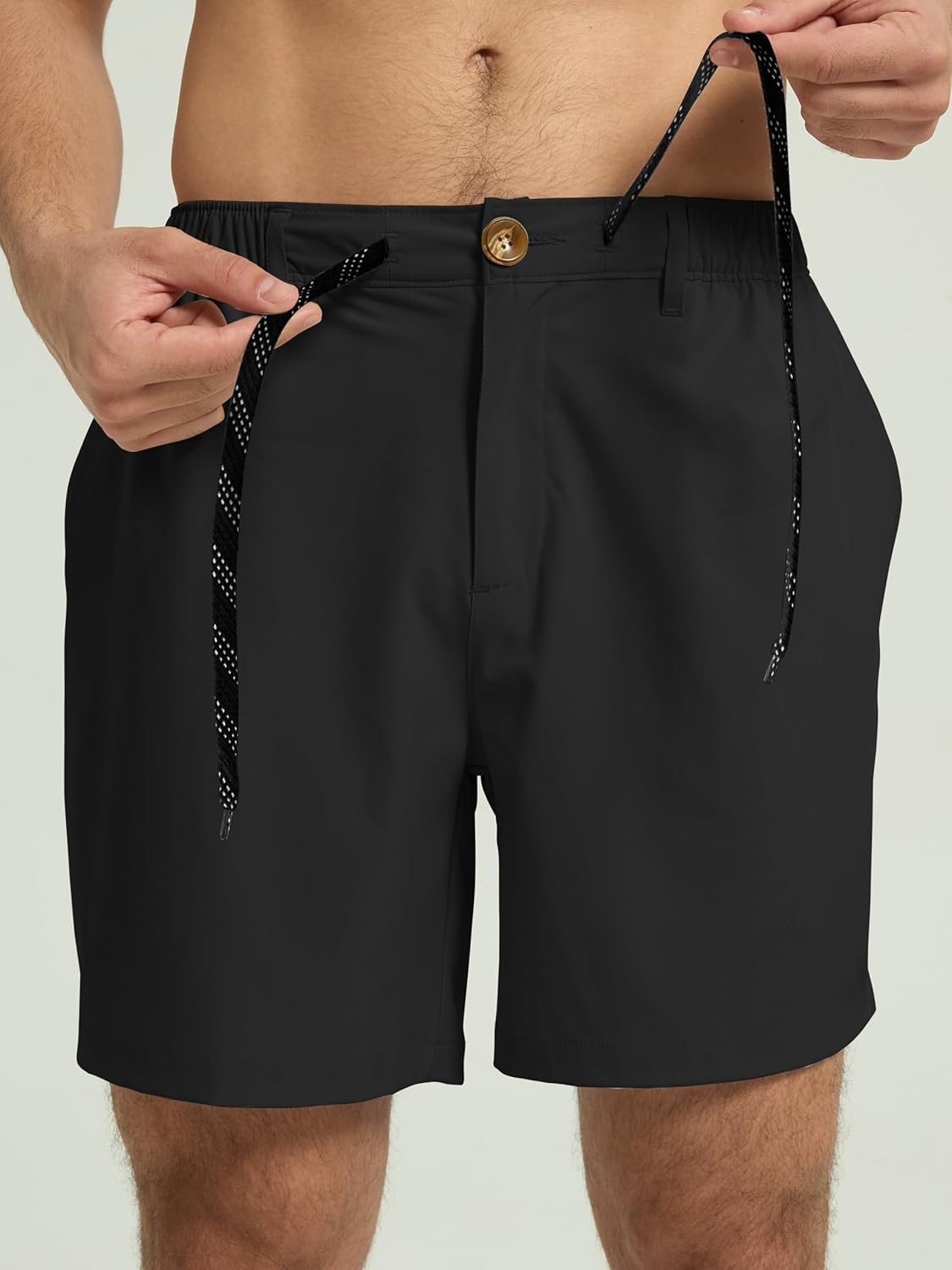 Arcweg Mens Casual Shorts 6 inch Inseam Stretch Golf Shorts Water Friendly Active Hybrid Shorts Regular Fit