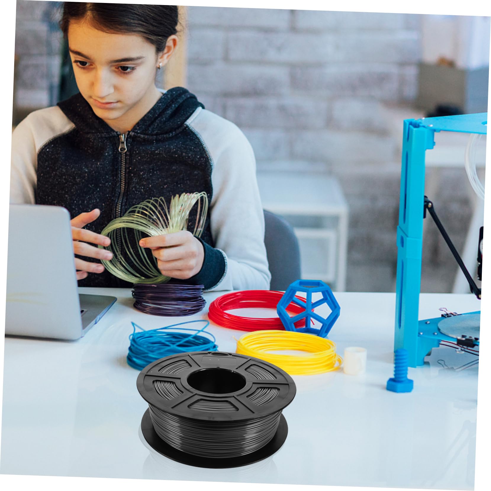 PartyKindom Filament Pla Pour Imprimante Bobine De Consommable De Précision Dimensionnelle