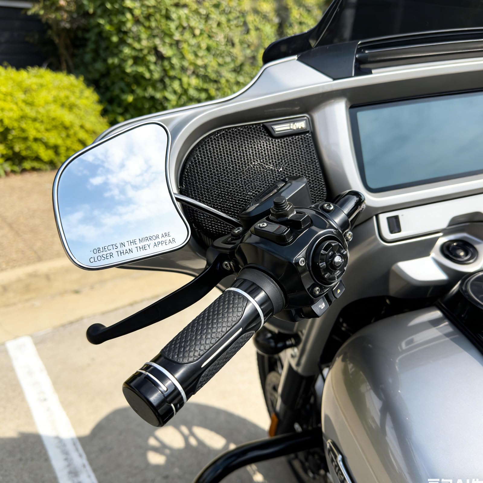 Verre anti-reflet pour rétroviseur de moto - Large champ de vision - Construction résistante aux chocs - Montage facile - Verre de rétroviseur de moto