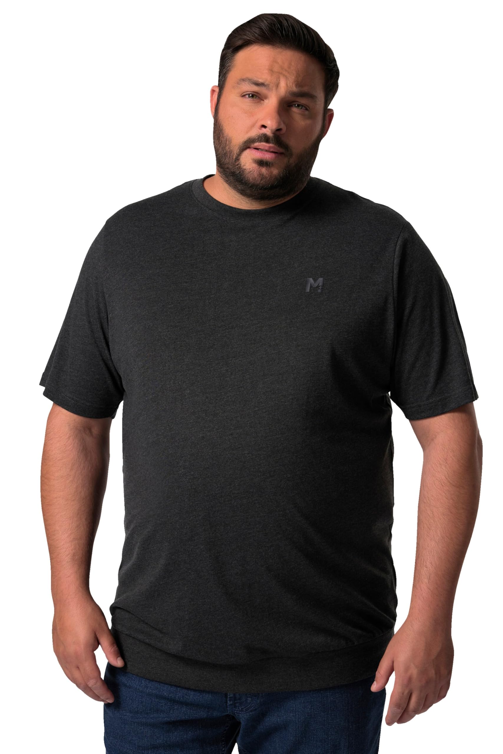Men Plus Herren große Größen Übergrößen Menswear L-8XL T-Shirt, Bauchfit, Basic, Halbarm 836308