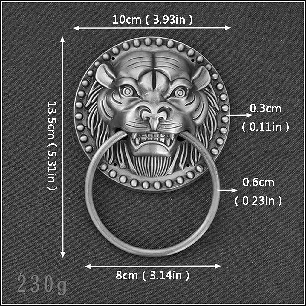 Door Knocker, Brass Door Knockers Tiger Head Door Knockers Door Handle Vintage Door Knockers Door Knockers for Front Door